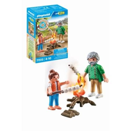 Playmobil-FOC DE TABARA CU BEZELE Playmobil - 1